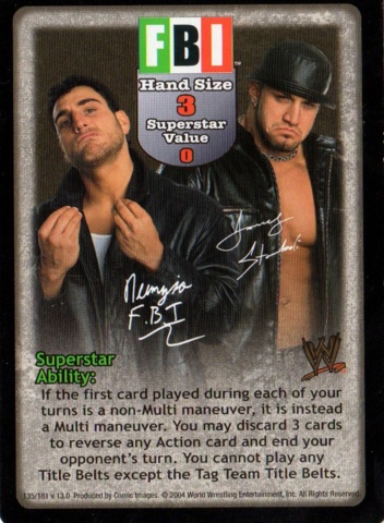 FBI Superstar Card